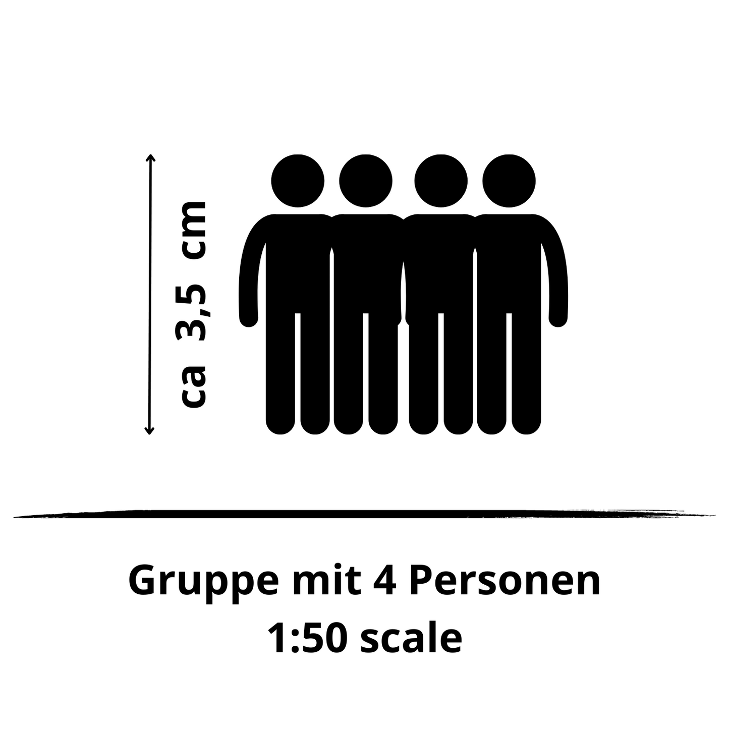 1:50 Gruppe mit 4 Personen