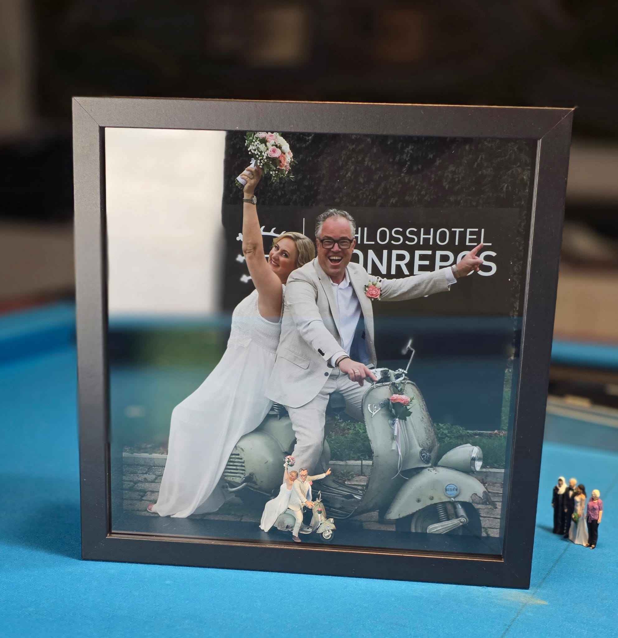 Marco de fotos 3D 19 x 19 x 4 cm