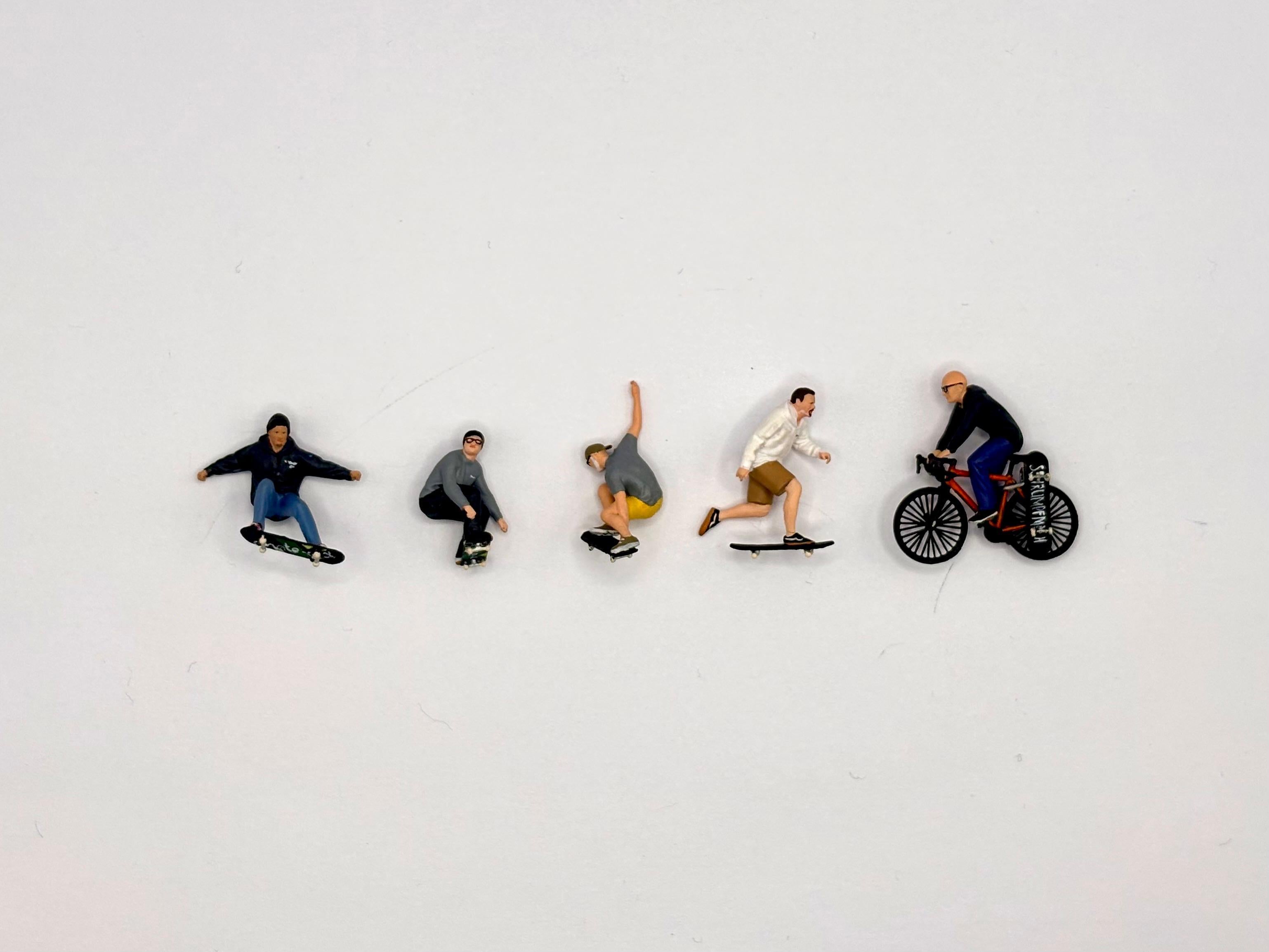 Skater Set2 5 Miniaturfiguren
