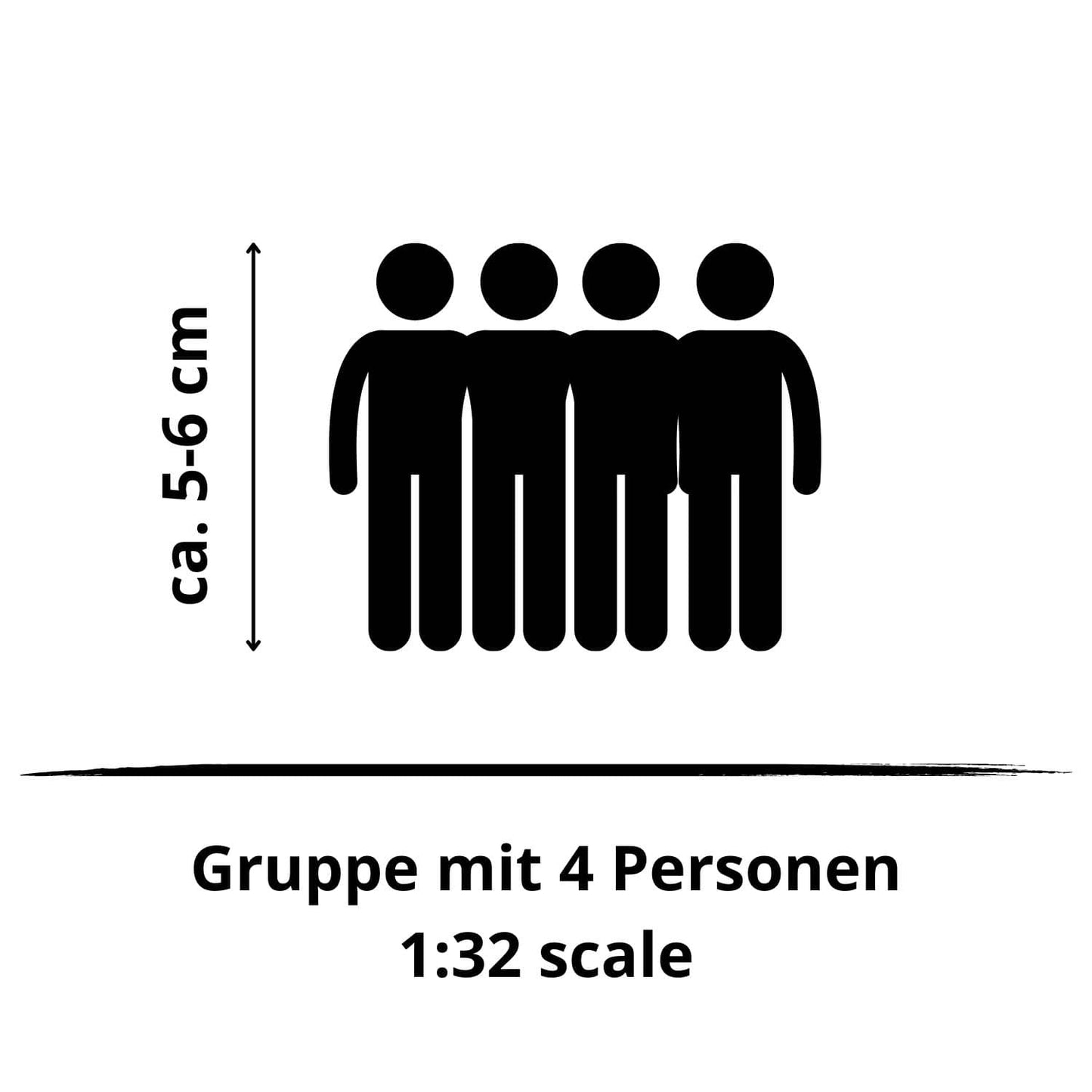 1:32 Gruppe mit 4 Personen