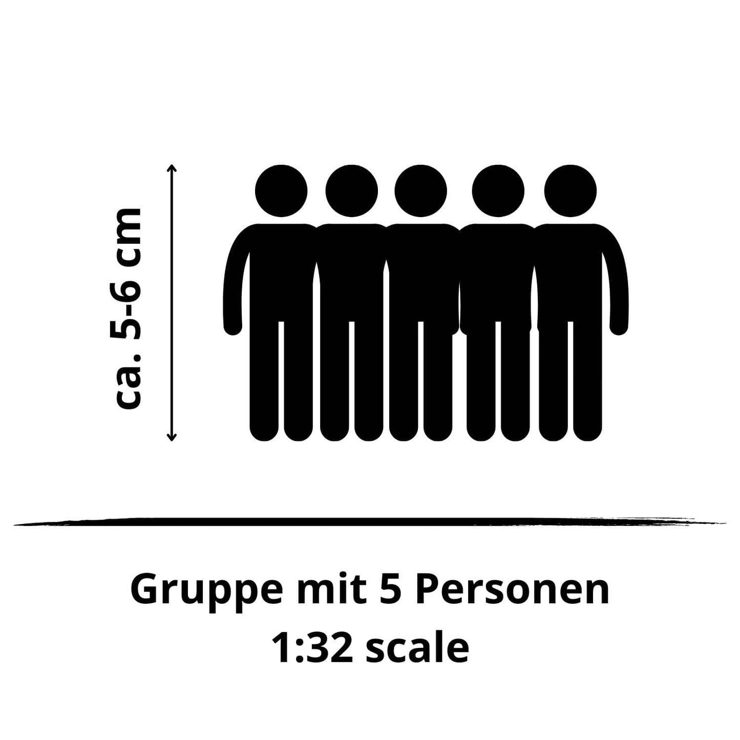 1:32 Gruppe mit 5 Personen