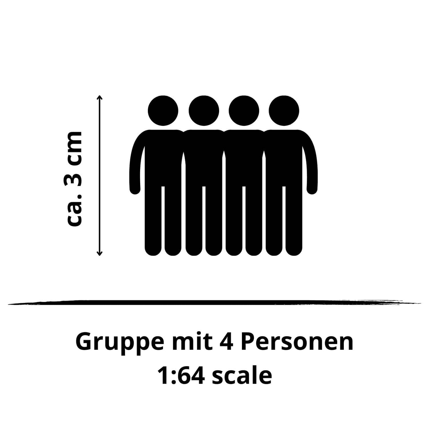 1:64 Gruppe mit 4 Personen