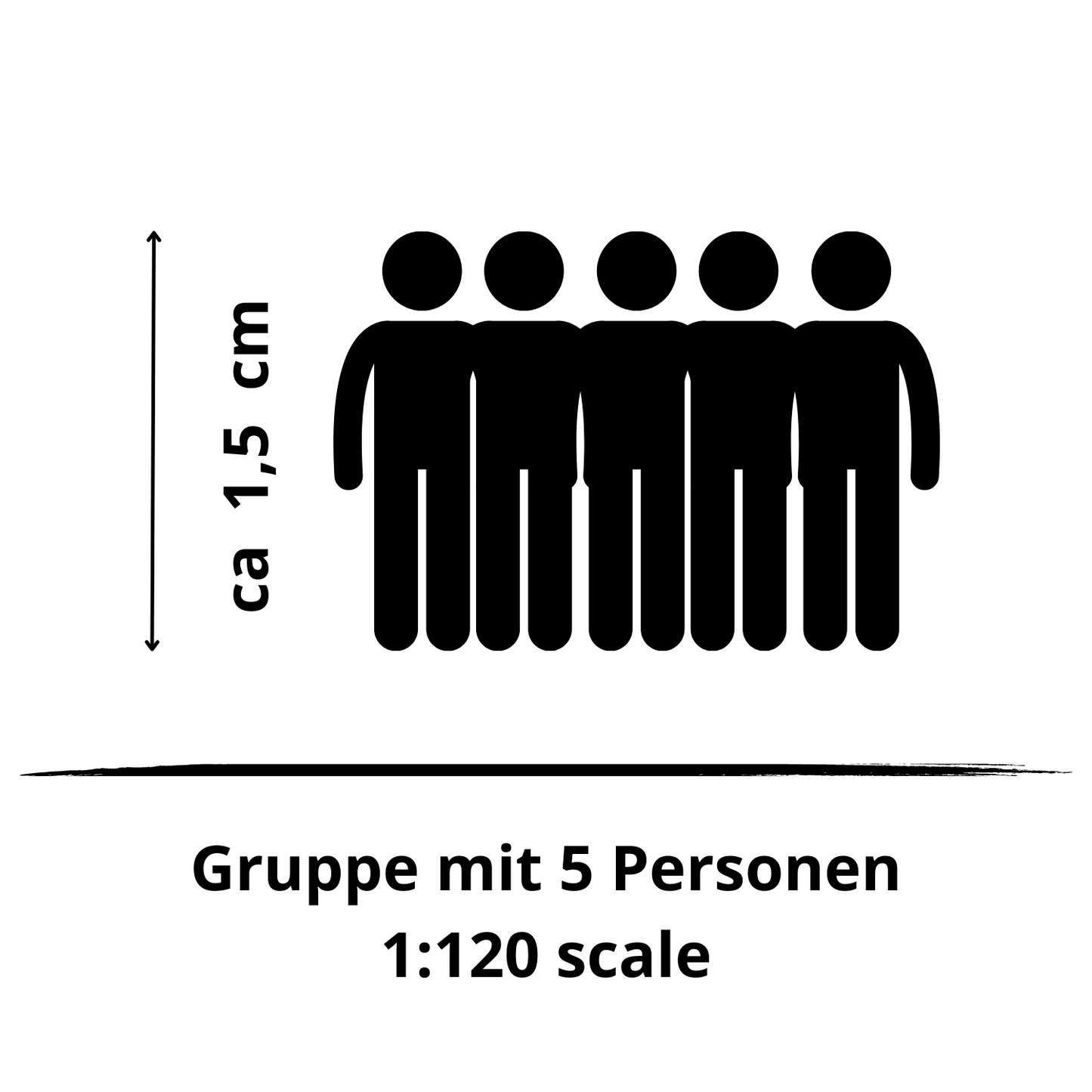 1:120 Gruppe mit 5 Personen