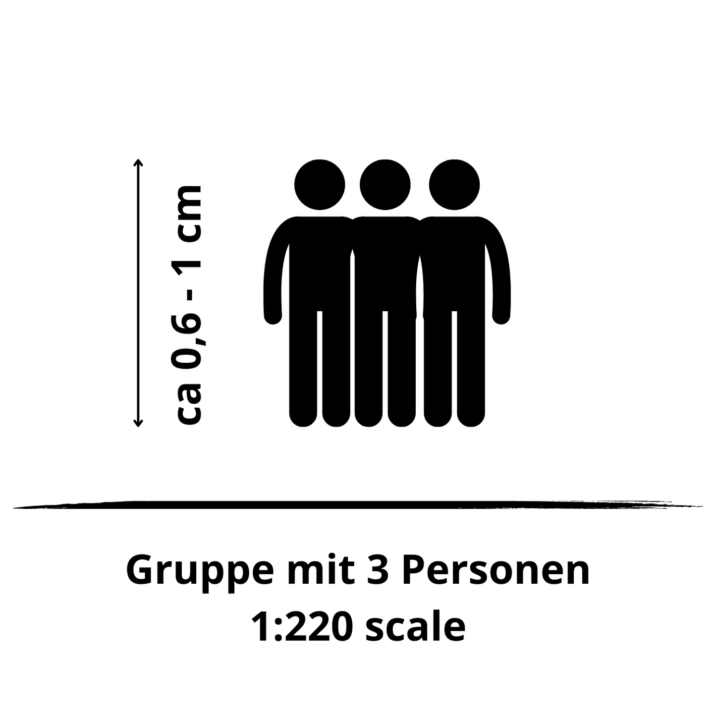 1:220 Gruppe mit 3 Personen