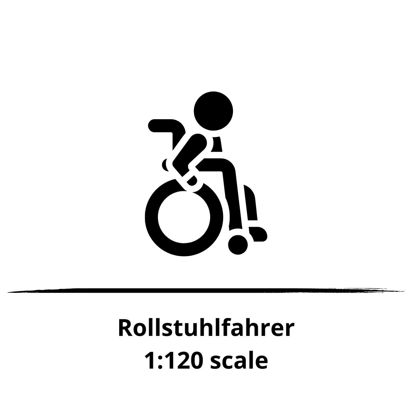 1:120 Rollstuhlfahrer