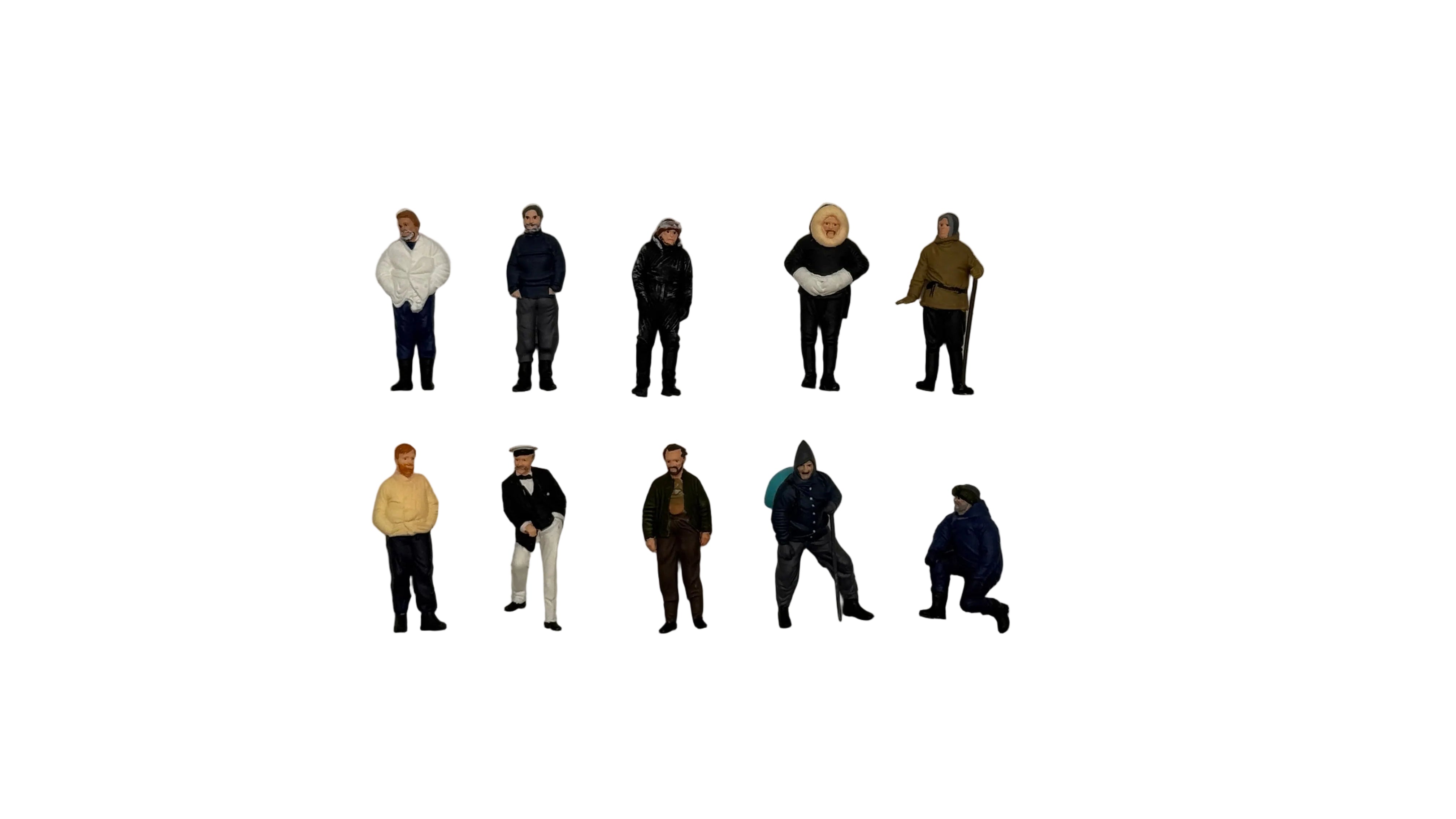 10 Miniature di Esploratori Polari