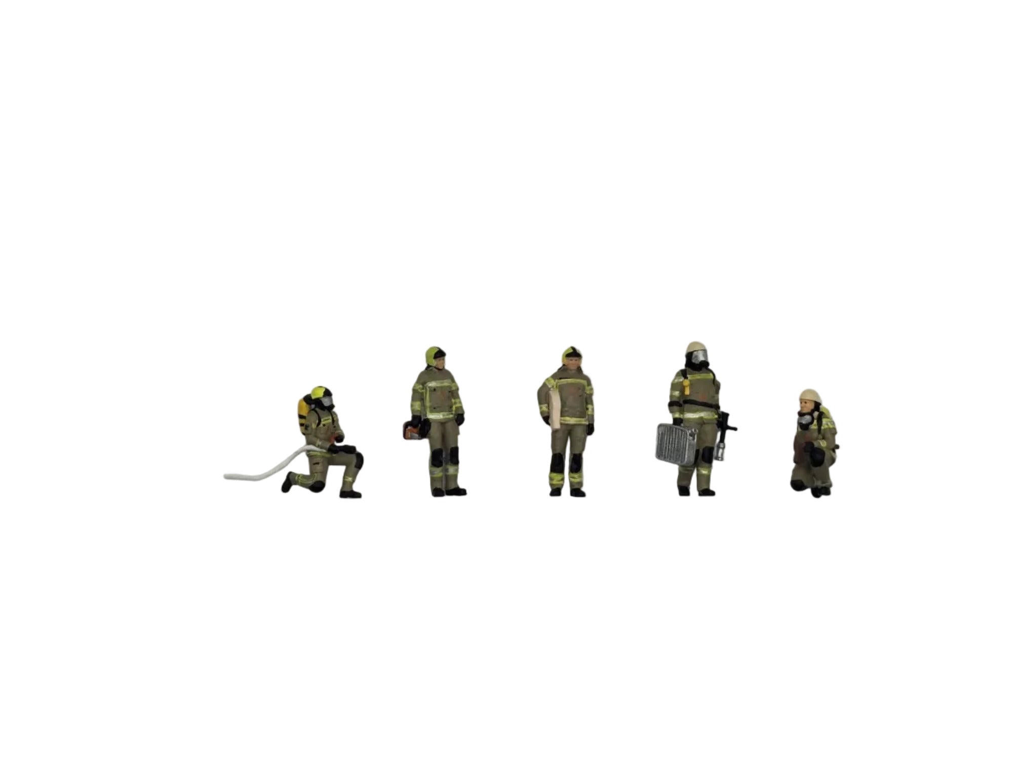 italiano
Vigili del fuoco tedeschi, 5 mini figurine