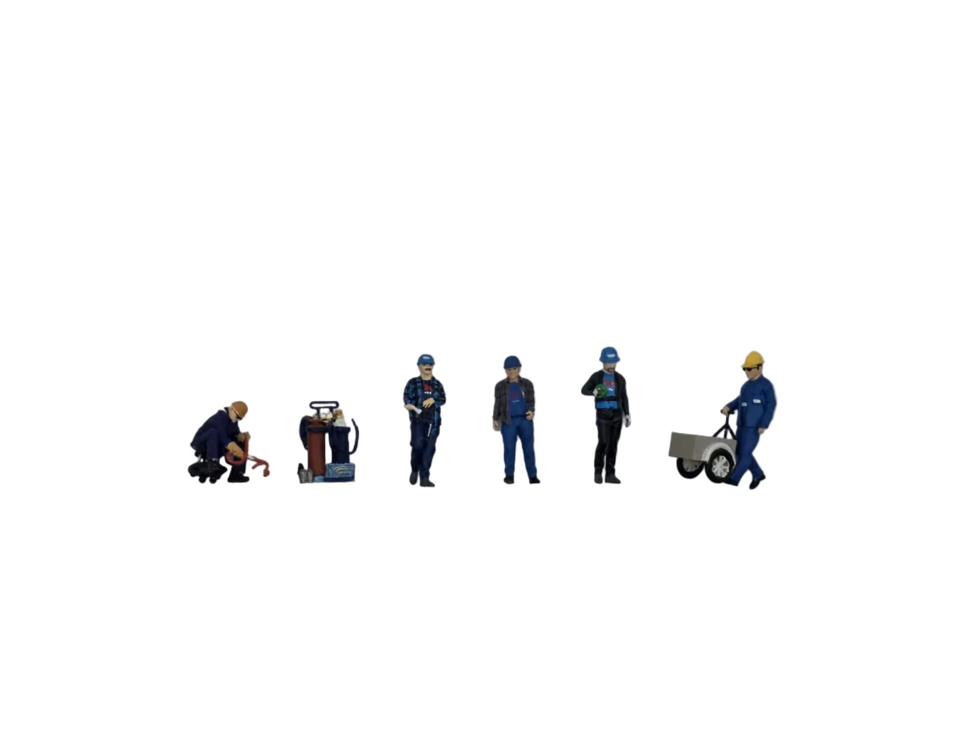shipyard workers 5 miniature figures