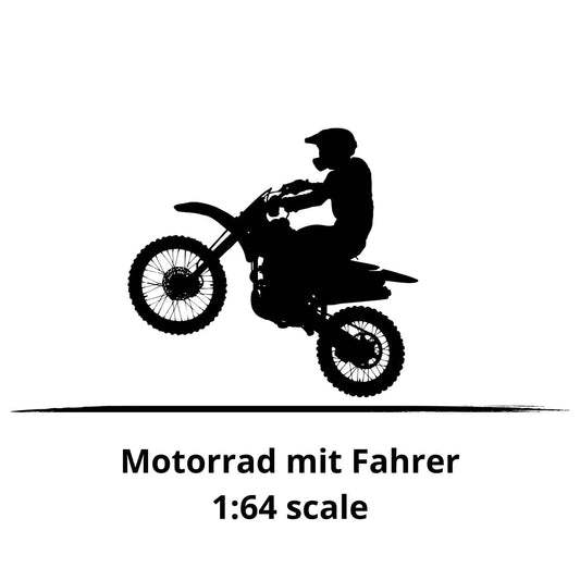 1:64 Motorrad mit Fahrer