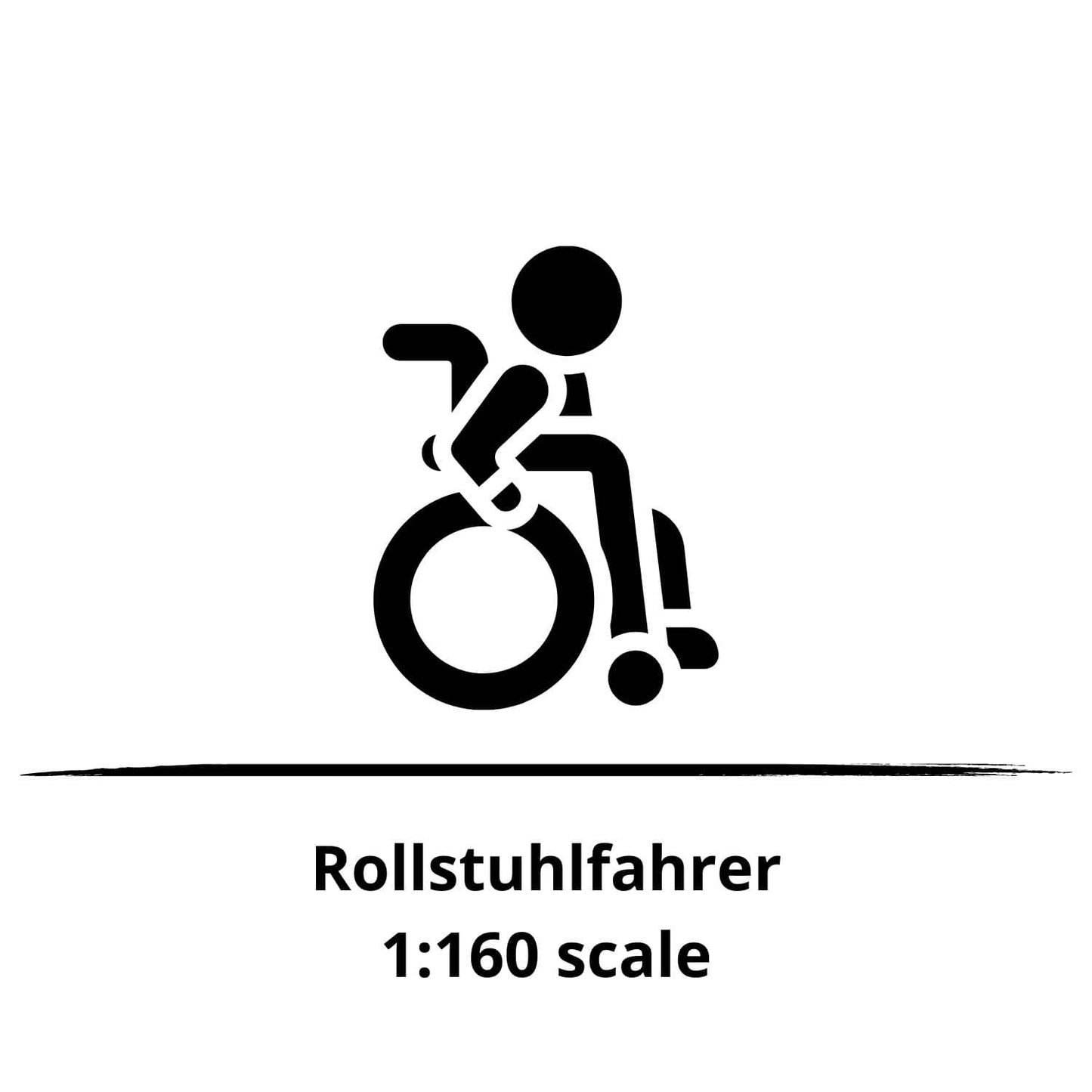 1:160 Rollstuhlfahrer